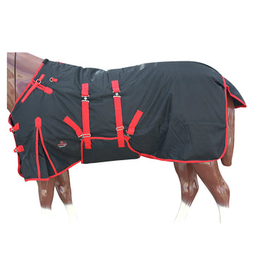 HILASON 1200D Winter Waterproof Turnout Horse Blanket Belly Wrap| | Blankets for